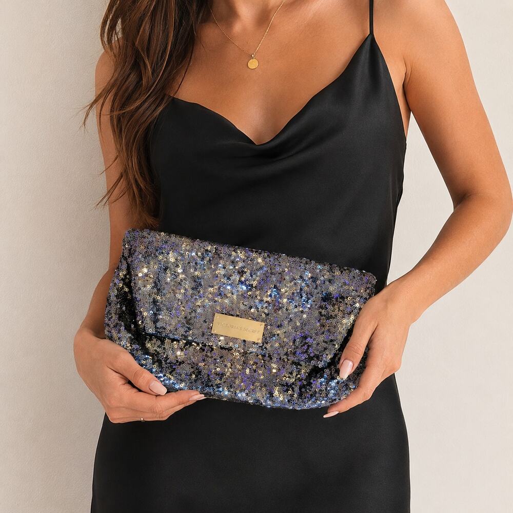 Victoria's secret sequin clutch
